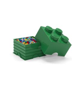 Opbergbox Lego: brick 4 groen