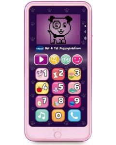 Bel & tel Puppy telefoon roze Vtech: 18+ mnd-Kingtoys