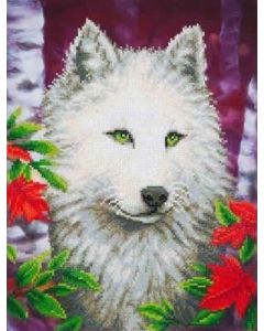 White Wolf Diamond Dotz: 46x35 cm