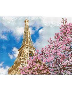 La Tour Eiffel Diamond Dotz: 40x50 cm
