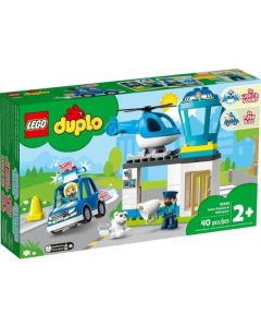 Politiebureau en helikopter Lego Duplo