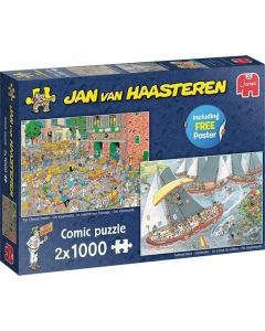 Puzzel JvH: Kaasmarkt en Skutsjesilen 2x1000 stukjs