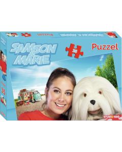 Samson en Marie puzzel - busje: 35 stukjes